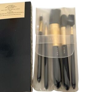 Vintage AVON elegant collection makeup brush set -5 piece New in Box 1999